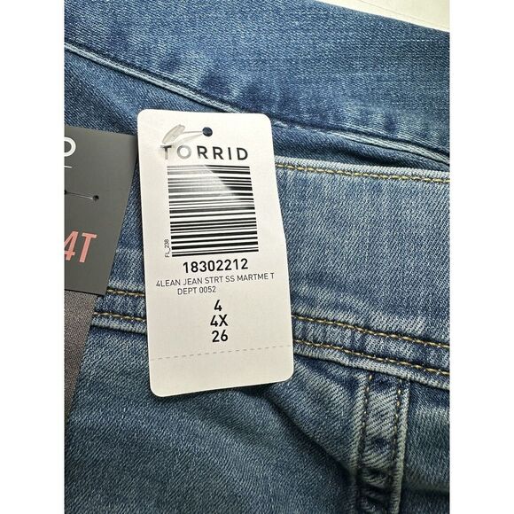NWT Torrid Lean Jean Super Skinny Super Soft High Rise TALL Jean Size 4T/26W - Picture 12 of 14